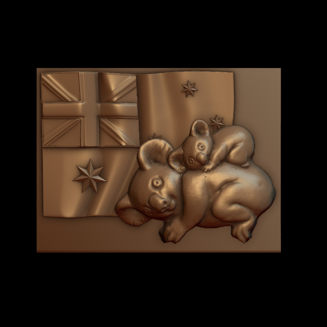 koala 3D 打印模型 .c4d .max .obj .3ds .fbx .stl .blend 
