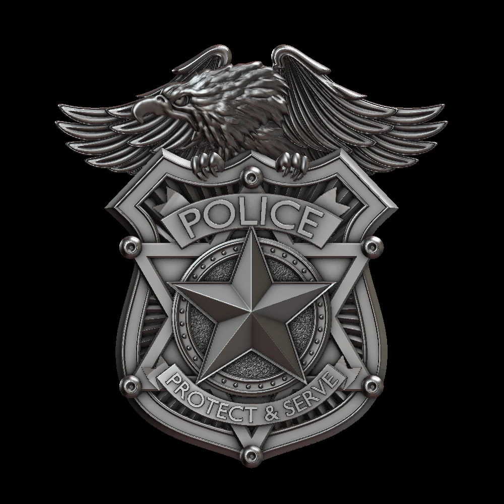 police 3D Print Model .c4d .max .obj .3ds .fbx .stl .blend 