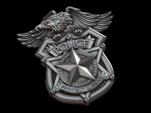 police 3D Print Model