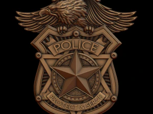 police 3D Print Model