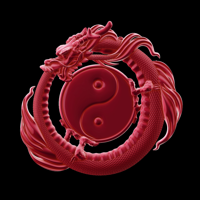 np dragon 3Dプリントモデル .c4d .max .obj .3ds .fbx .stl .blend 