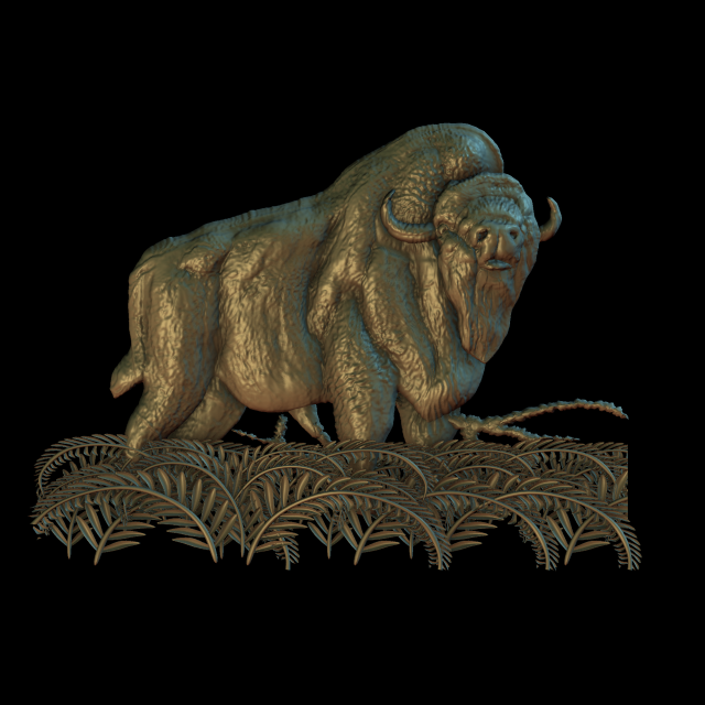 bizon 3D Принт Модель .c4d .max .obj .3ds .fbx .stl .blend 
