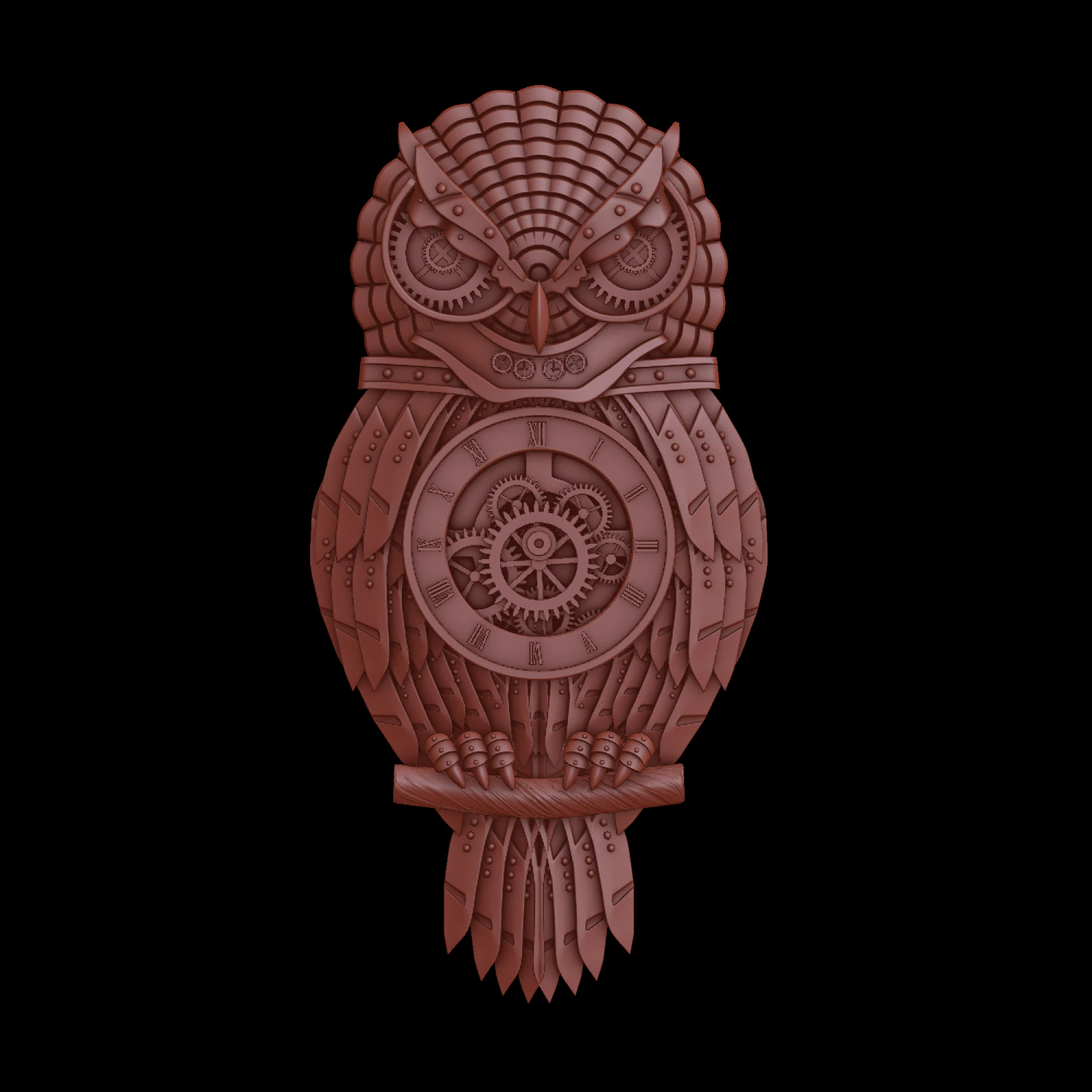 owl 3D Print Model .c4d .max .obj .3ds .fbx .stl .blend 