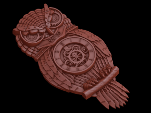 owl 3Dプリントモデル