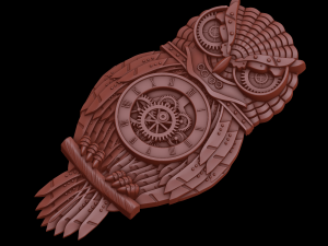 owl 3Dプリントモデル