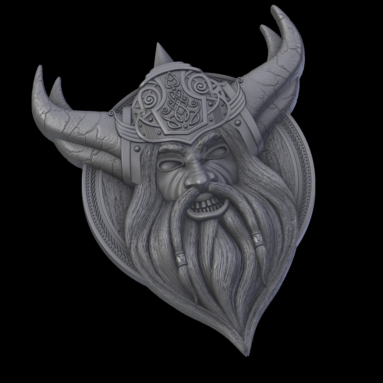 viking 3D Print Model .c4d .max .obj .3ds .fbx .stl .blend