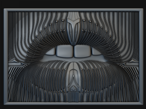 giger panno 3Dプリントモデル
