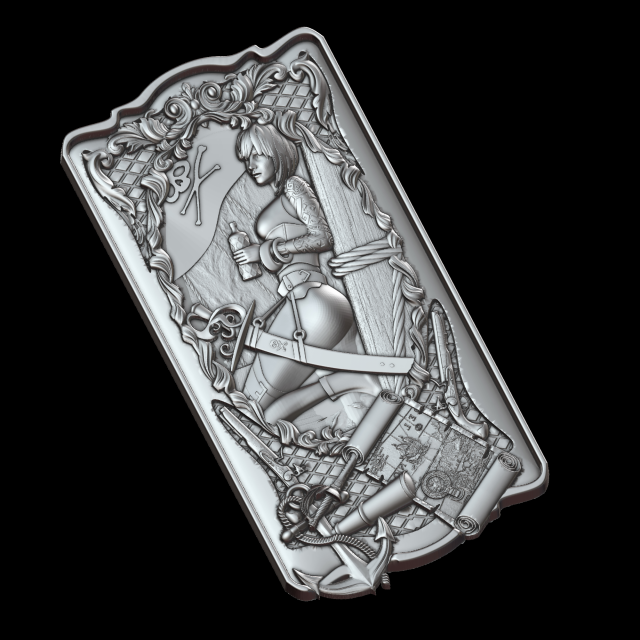 the backgamon project pirat Modelo de Impressão 3D .c4d .max .obj .3ds .fbx .stl .blend 