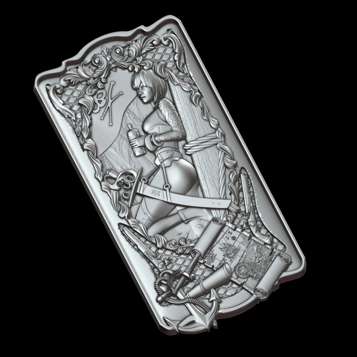 the backgamon project pirat 3D Print Model .c4d .max .obj .3ds .fbx .stl .blend 