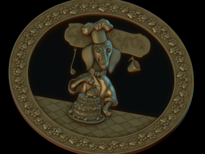 the dog chef Modèles 3D en vedette