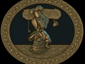 the dog chef 3D Print Model