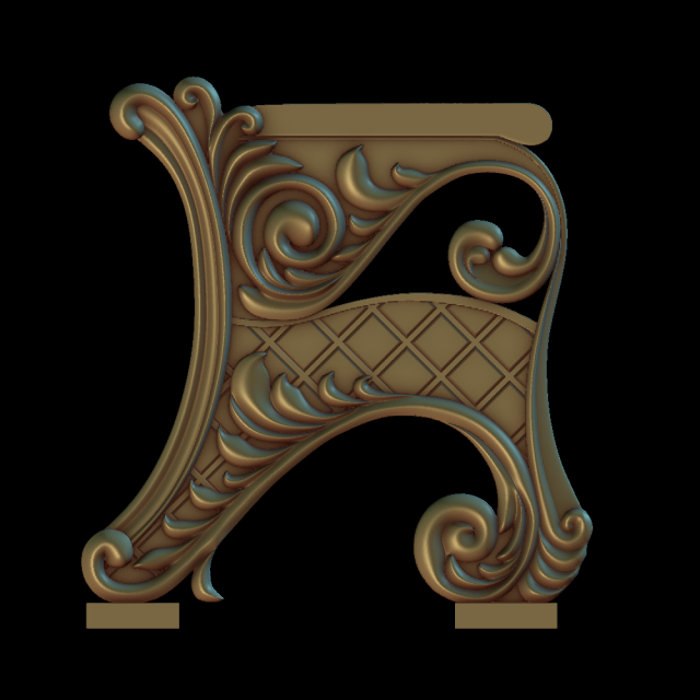 armchair 3D प्रिंट मॉडल .c4d .max .obj .3ds .fbx .stl .blend 