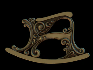 肘掛け椅子 3Dプリントモデル