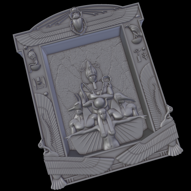 egipet 4 3D 프린트 모델 .c4d .max .obj .3ds .fbx .stl .blend 