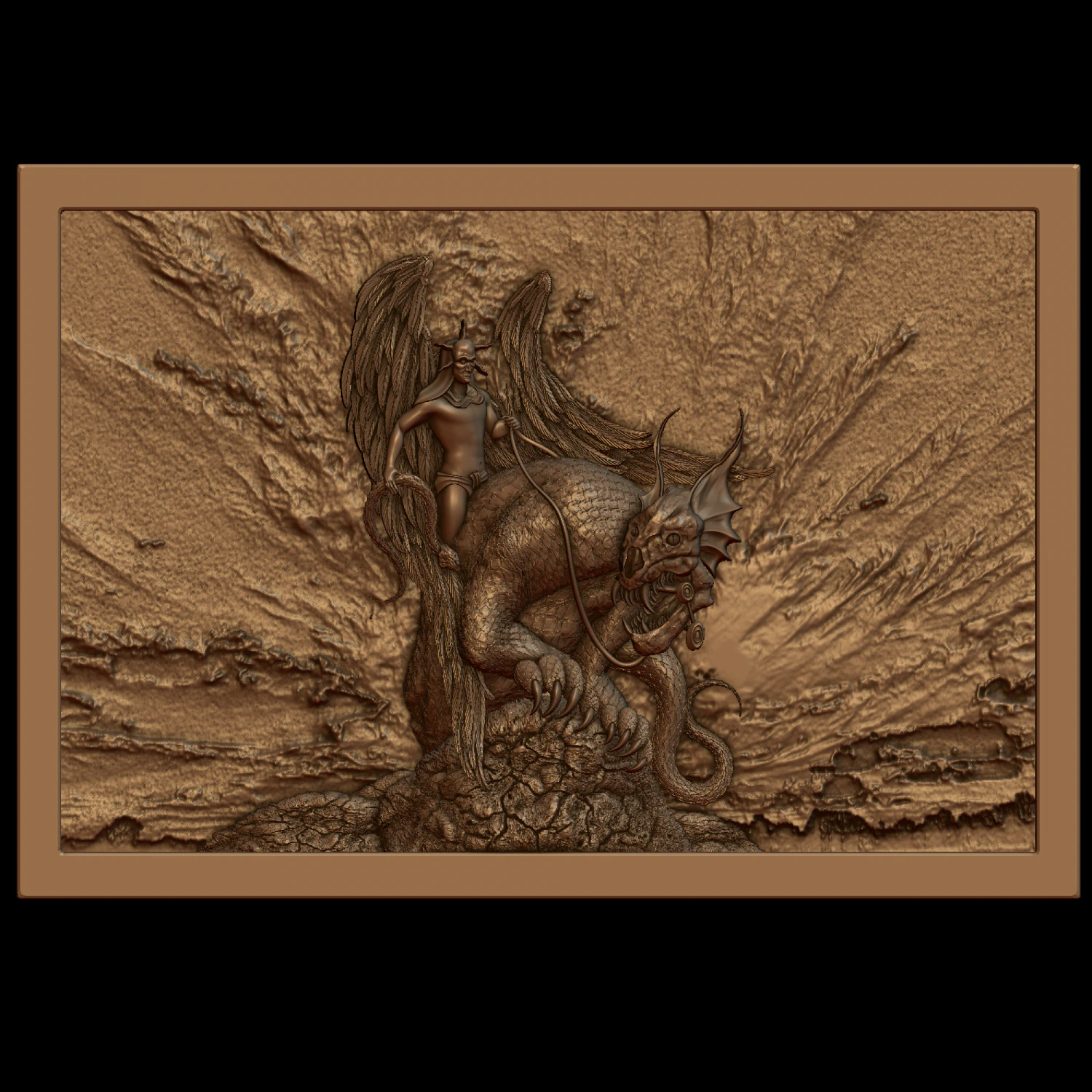 dragon 3D Print Model .c4d .max .obj .3ds .fbx .stl .blend