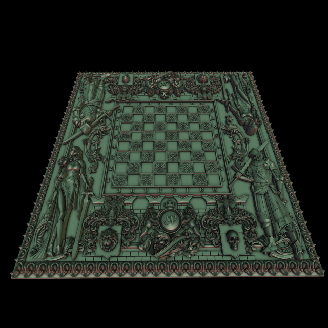 chess Model Cetak 3D .c4d .max .obj .3ds .fbx .stl .blend 