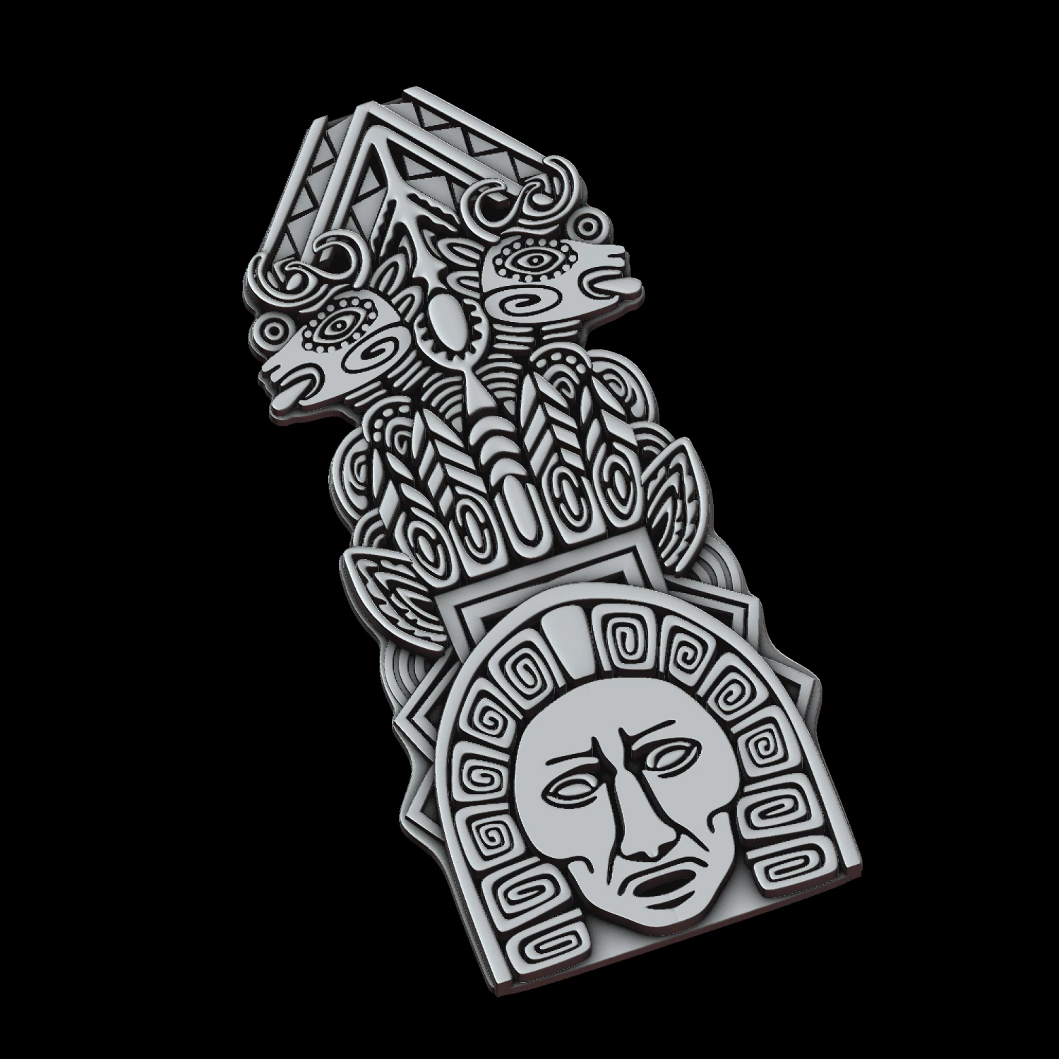 totem 3D Print Model .c4d .max .obj .3ds .fbx .stl .blend