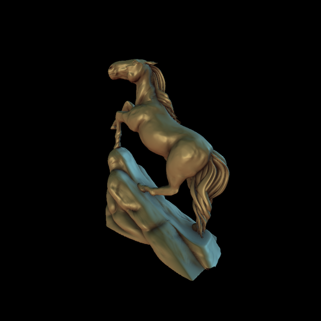 horse 3Dプリントモデル .c4d .max .obj .3ds .fbx .stl .blend 