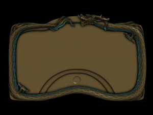 tea tray with a dragon 3D Print Model