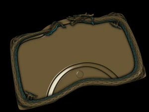tea tray with a dragon 3D Print Model
