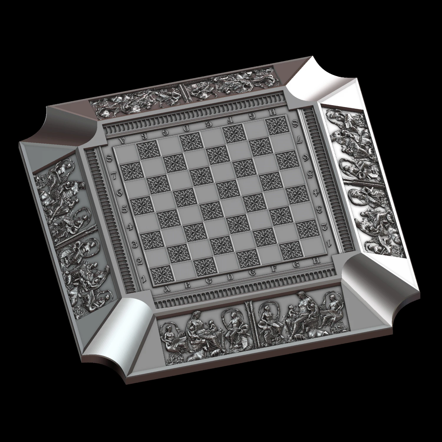 chess 3D Print Model .c4d .max .obj .3ds .fbx .stl .blend 
