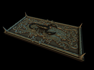 backgammon project spider with scorpion Modelo de Impressão 3D