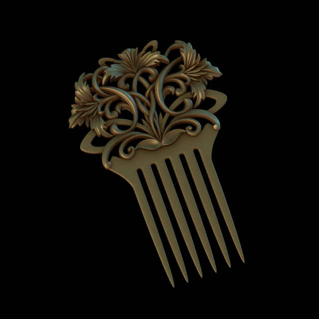 comb Modelo de Impressão 3D .c4d .max .obj .3ds .fbx .stl .blend 
