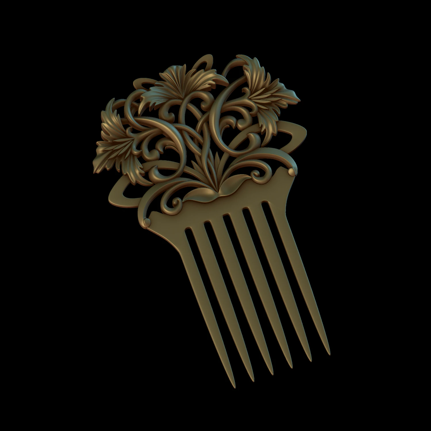 comb 3D Print Model .c4d .max .obj .3ds .fbx .stl .blend 