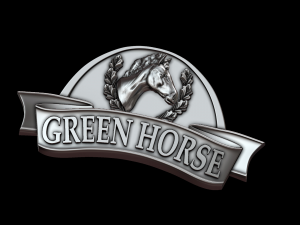 green horse Modèles 3D en vedette