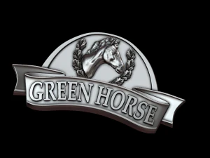 green horse 3D Print Model