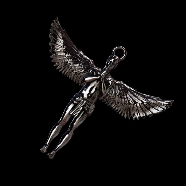 angel 3D Print Model .c4d .max .obj .3ds .fbx .stl .blend 