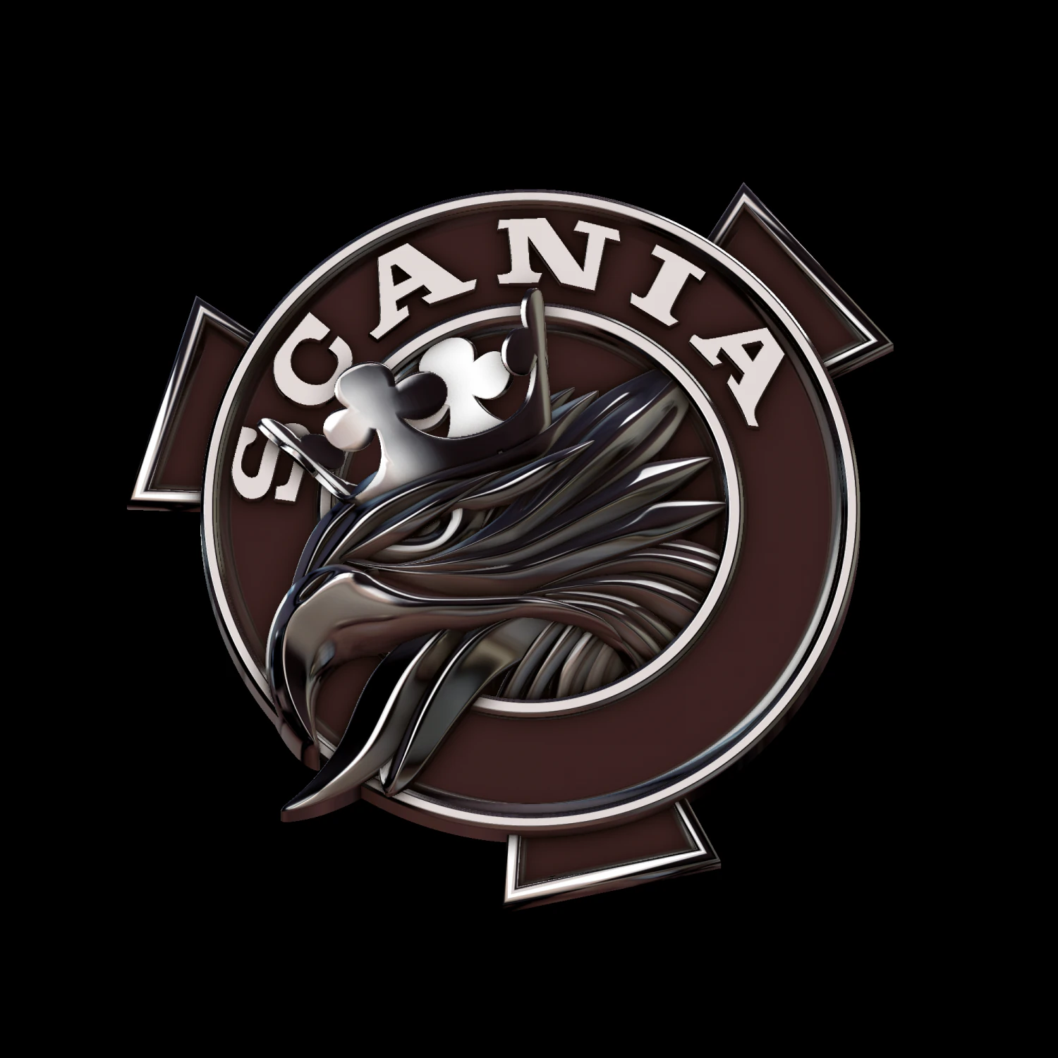 scania 3D Print Model .c4d .max .obj .3ds .fbx .stl .blend 