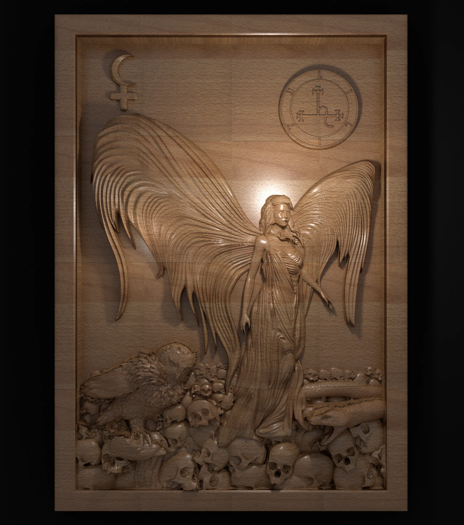 lilith 3D Print Model .c4d .max .obj .3ds .fbx .stl .blend 