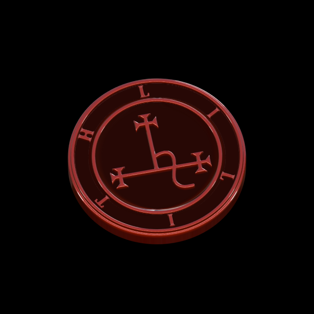 the seal of lilith Modelo de Impressão 3D .c4d .max .obj .3ds .fbx .stl .blend 