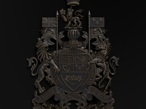 coat of arms of canada 3D-printmodel