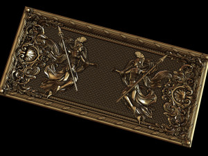 the backgamon a chick with a spear 3D 프린트 모델