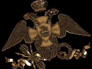 armoiries de la Russie 1812 détail élevé Modèles 3D en vedette