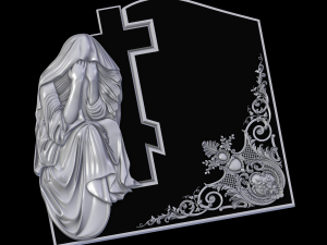 tombstone of the mourner 3D 프린트 모델