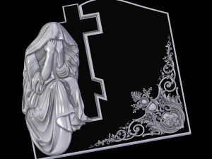 lapide della persona in lutto Modello di stampa 3D