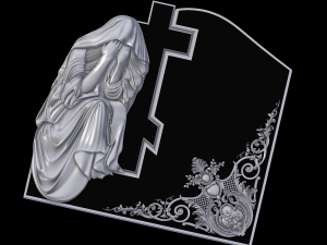tombstone of the mourner 3D प्रिंट मॉडल