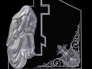 tombstone of the mourner 3D प्रिंट मॉडल