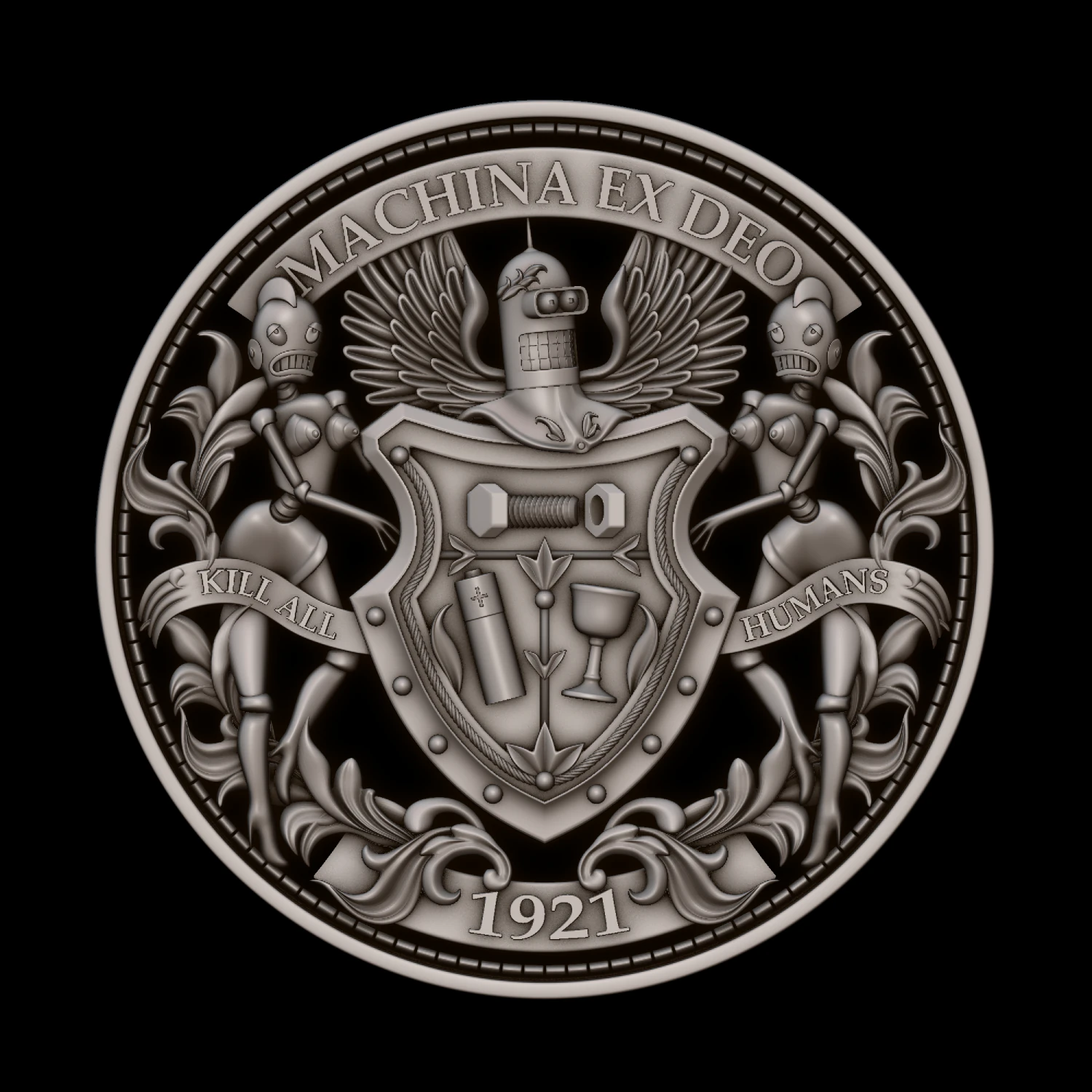 bender 3D Print Model .c4d .max .obj .3ds .fbx .stl .blend 