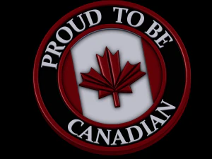 bangga menjadi orang Kanada Model Cetak 3D