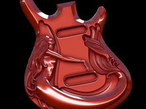 alivio de guitarra Modelo 3D