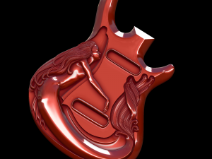 guitar relief 3D 모델