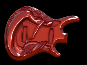 guitar relief 3D 모델