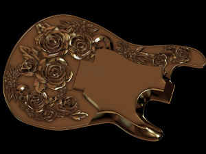 guitar relief Modelo 3D