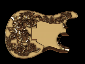 guitar relief 3D 모델