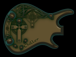 guitar relief 3D 模型