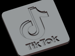 tiktok relief Model Cetak 3D